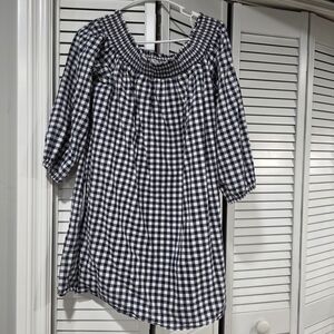Abercrombie & Fitch Black and White Checkered Dress